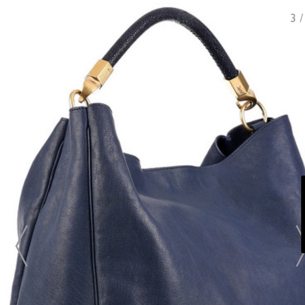 Yves Saint Laurent Roady Leather Hobo Shoulder Bag